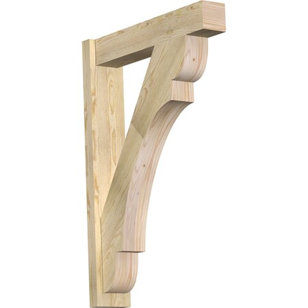 Ekena Millwork Olympic Block Rough Sawn Outlooker, Douglas Fir, 6"W x 28"D x 40"H OUT06X28X40OLY05RDF